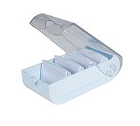 Exacompta - Ref.5336223D - 1 Learning box BUNNYBOX A8 - dimensions 19.5x10x6.2 cm - colour pastel blue/crystal - capacity up to 650 cards in A8 format