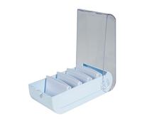 Exacompta - Ref. 5336223D - Box of 8 Learning Boxes BUNNYBOX A8 Watercolour - Dimensions 19.5x10x6 cm - Colour Pastel Blue/Crystal - Capacity up to 650 Cards in A8 Format