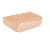 Exacompta - Ref. 5346123D - 1 Learning box BUNNYBOX A7 - dimensions 25x13.2x8.5 cm - coral/crystal colour - capacity up to 900 cards in A7 format