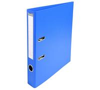 Exacompta - Ref 53542E - Prem'Touch PVC Lever Arch File - 320 x 290mm in Size, 2 Rings, Can Hold A4 Documents, 50mm Spine, 55mm Rings, FSC-Certified - Blue Cover