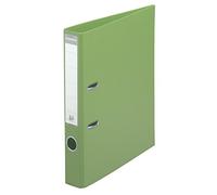 Exacompta - Ref 53556E - Prem'Touch PVC Lever Arch File - 320 x 290mm in Size, 2 Rings, Can Hold A4 Documents, 50mm Spine, 55mm Rings, FSC-Certified - Lime Green Cover