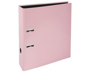 Exacompta - Ref 53566E -Box of 10 A4 Lever Arch Files Prem'Touch AQUAREL - 80mm Spine - 80mm Mechanical - External Dimensions: 32 x 28.5 x 8 cm - A4 File Format - Pink