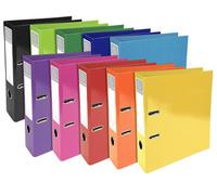 Exacompta - Ref 53629E - Iderama Collection - Lever Arch File - 320 x 290mm in Size, Suitable for Storing A4 Documents, 70mm Spine, 75mm Rings - Assorted Colours (Pack of 10)