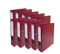 Exacompta - Ref. 53704E - Box of 10 Prem'Touch A4 lever arch files - Spine 70 mm - Mechanical 75 mm - External dimensions: 32 x 29 x 7 cm - Format to file A4 - Colour: Bordeaux