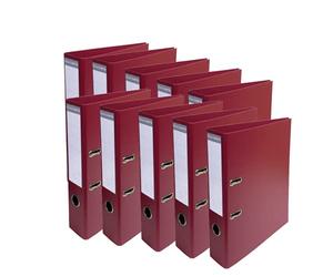 Exacompta - Ref. 53704E - Box of 10 Prem'Touch A4 lever arch files - Spine 70 mm - Mechanical 75 mm - External dimensions: 32 x 29 x 7 cm - Format to file A4 - Colour: Bordeaux