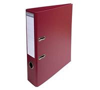 Exacompta - Ref 53704E - Prem'Touch PVC Lever Arch File - 320 x 290mm in Size, 2 Rings, Can Hold A4 Documents, 70mm Spine, 75mm Rings, FSC-Certified - Burgundy Cover
