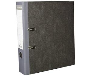 Exacompta - Ref 53710E - Lever Arch File - 320 x 290mm in Size, Suitable for A4 Documents, 70mm Spine, 75mm Rings, Reinforced Metal Finger Pull - Grey