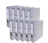 Exacompta - Ref. 53740E - Box of 10 Prem'Touch A4 lever arch files - Spine 70 mm - Mechanical 75 mm - External dimensions: 32 x 29 x 7 cm - Format to file A4 - Colour: Gray