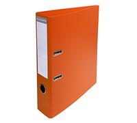 Exacompta - Ref 53744E - Prem'Touch PVC Lever Arch File - 320 x 290mm in Size, 2 Rings, Can Hold A4 Documents, 70mm Spine, 75mm Rings, FSC-Certified - Orange Cover