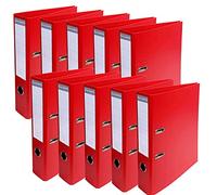 Exacompta - Ref 53745E - Prem'Touch PVC Lever Arch File - 320 x 290mm in Size, 2 Rings, Can Hold A4 Documents, 70mm Spine, 75mm Rings, FSC-Certified - Red Cover