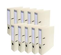 Exacompta - Ref. 53750E - Box of 10 A4 Prem'Touch lever arch files - Spine 70 mm - Mechanical 75 mm - External dimensions: 32 x 29 x 7 cm - Format to file A4 - Colour: Mastic
