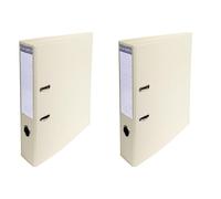 Exacompta - Ref 53750E - Prem'Touch PVC Lever Arch File - 320 x 290mm in Size, 2 Rings, Can Hold A4 Documents, 70mm Spine, 75mm Rings, FSC-Certified - Mastic Cover (Pack of 2)