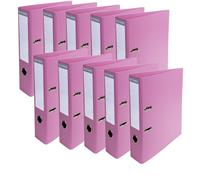 Exacompta - Ref. 53755E - Box of 10 A4 Prem'Touch lever arch files - Spine 70 mm - Mechanical 75 mm - External dimensions: 32 x 29 x 7 cm - Format to file A4 - Colour: Pink