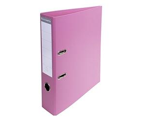 Exacompta - Ref 53755E - Prem'Touch PVC Lever Arch File - 320 x 290mm in Size, 2 Rings, Can Hold A4 Documents, 70mm Spine, 75mm Rings, FSC-Certified - Pink Cover