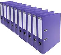 Exacompta - Ref. 53757E - Box of 10 A4 Prem'Touch lever arch files - Spine 70 mm - Mechanical 75 mm - External dimensions: 32 x 29 x 7 cm - Format to file A4 - Colour: Violine