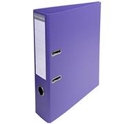 Exacompta - Ref 53757E - Prem'Touch PVC Lever Arch File - 320 x 290mm in Size, 2 Rings, Can Hold A4 Documents, 70mm Spine, 75mm Rings, FSC-Certified - Dark Purple Cover