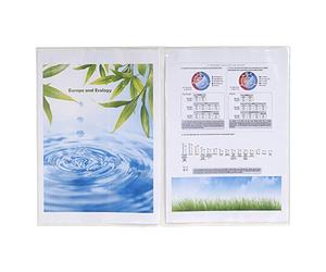Exacompta - Ref 5381E - Double Protective Sleeve - A4 (297 x 210mm) in Size, Suitable for A4 or A3 Folded Documents, PVC Material, 4 Faces - Pack of 10 Sleeves