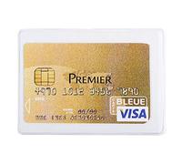Exacompta - Ref 5384E - PVC Bank Card Protective Sleeve - 65 x 95mm in Size, 2 Faces, Store Bank Cards & Credit Cards, 2mm PVC to Withstand Everyday Use - Pack of 10 Sleeves