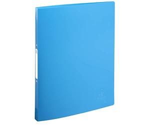 Exacompta - Ref. 54110E - Box of 20 Bee Blue flexible binders - 2 round rings 15 mm diameter - 20 mm spine - external dimensions 32 x 25 cm - A4 file format - assorted colors