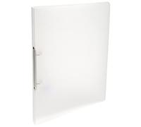 Exacompta - Ref. 54160E - Set of 5 flexible translucent PP Chromaline binders - 2 round rings, diameter 15mm - Spine 20mm - External dimensions: 32x25 cm - Format to file A4 - Colour: colorless