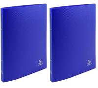 Exacompta - Ref. 54162SE - 1 Flexible OPAK Binder - 2 Round Rings, Diameter 15 mm - Spine 20 mm - External Dimensions: 32 x 25 cm - A4 File Format - Colour: Dark Blue (Pack of 2)