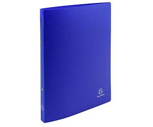 Exacompta - Ref. 54162SE - 1 flexible OPAK binder - 2 round rings, diameter 15 mm - Spine 20 mm - External dimensions: 32 x 25 cm - A4 file format - Colour: dark blue
