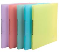 Exacompta - Ref 54170E - Box of 20 Chromaline Binders - 2 Round Rings Diameter 15 mm - Spine 20 mm - External Dimensions: 32 x 25 cm - A4 File Format - Assorted