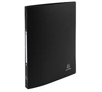 Exacompta - ref. 54191E - 1 flexible binder with OPAK label - 2 round rings, diameter 15 mm - Spine 20 mm - External dimensions: 32 x 25 cm - A4 file format - Colour: black