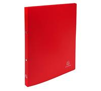 Exacompta - ref. 54195E - 1 flexible binder with OPAK label - 2 round rings, diameter 15 mm - Spine 20 mm - External dimensions: 32 x 25 cm - A4 file format - Colour: red