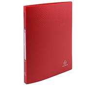 Exacompta - ref. 54195E - 1 flexible binder with OPAK label - 2 round rings, diameter 15 mm - Spine 20 mm - External dimensions: 32 x 25 cm - A4 file format - Colour: red
