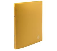 Exacompta - ref. 54196SE - Set of 5 OPAK flexible binders - 2 round rings, diameter 15 mm - Spine 20 mm - External dimensions: 32 x 25 cm - A4 file format - Colour: yellow