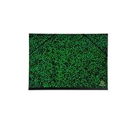 Exacompta - Ref. 542000E - Lot of 10 Annonay drawing boxes - with elastic bands - canvas back - white end paper - dimensions 32 x 45 cm - format to file A3 (297 x 420 mm) - color green