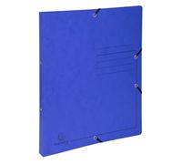 Exacompta - Ref 542550E - Box of 10 Glossy Printed Binders with Elastic Bands - 2 Round Rings 15 mm - 32 x 25 cm - A4 File Format - Assorted