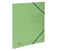 Exacompta - ref. 542563E - 1 Printed glossy card binder with rubber bands - 2 round rings 15mm diameter - 20mm spine - External dimensions: 32 x 25 cm - A4 file format - Colour: linden