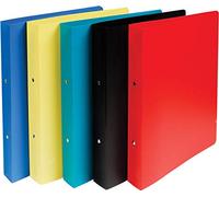 Exacompta Opak 30 mm Ring Binder PP (Polypropylene) A4 2 Rings Assorted 54280E Pack of 20