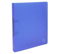 Exacompta - Ref.54362E - 1 semi-rigid PP Chromaline binder - 2 round rings, diameter 30 mm - Spine 40 mm - External dimensions: 32 x 26.8 cm - Format to be filed A4 Maxi - Colour: blue