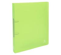 Exacompta - Ref.54363E - Box of 5 semi-rigid PP Chromaline binders - 2 round rings, diameter 30 mm - Spine 40 mm - External dimensions: 32 x 26.8 cm - Format to be filed A4 Maxi - Colour: green