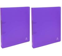 Exacompta - Ref. 54366E - 1 Chromaline Binder 2 Rings 30mm - 40mm Spine - A4+ Format - Purple (Pack of 2)