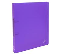Exacompta - Ref.54366E - Box of 5 semi-rigid PP Chromaline binders - 2 round rings, diameter 30mm - Spine 40mm - External dimensions: 32 x 26.8 cm - Format to file A4 Maxi - Colour: purple