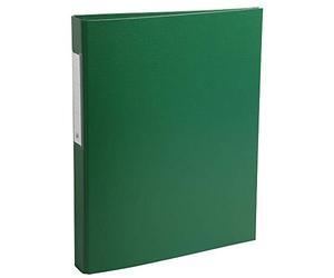 Exacompta - ref. 54383E - Box of 10 rigid PP binders - 2 round rings, diameter 25 mm - Spine 40 mm - External dimensions: 32 x 25.5 cm - Format to file A4 - Colour: green