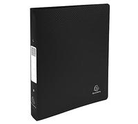 Exacompta - Ref 54391E - PP Opaque Ring Binder - Suitable for Storing A4+ Documents, 2 O-Rings, 40mm Spine, Made from Polypropylene, Spine Label - Black
