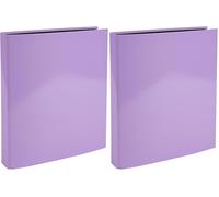 Exacompta - ref. 54565E - 1 Aquarel Rigid Binder - 2 D-Rings of 25 mm - Spine 40 mm - External Dimensions: 31.5 x 30 cm - Format to File A4 - Colour: Mauve (Pack of 2)