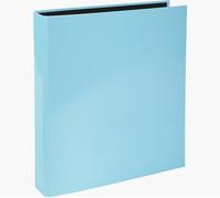 Exacompta Kreacover 25 mm Ring Binder Cardboard, Paper A4 2 Rings Pastel Blue 54568E