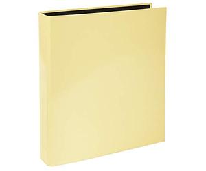 Exacompta - ref. 54569E - 1 Aquarel rigid binder - 2 D-rings of 25 mm - Spine 40 mm - External dimensions: 31.5 x 30 cm - A4 file format - Colour: lemon yellow