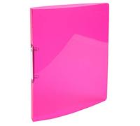 Exacompta - Ref 54674E - Iderama PP Flexible Cover Ring Binder - Suitable for A4 Documents, Made from Polypropylene, 2 Rings, 20mm Spine, 15mm Rings - Pink (Pack of 5)