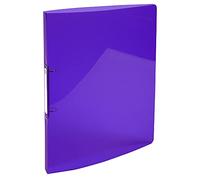 Exacompta - Ref 54676E - Iderama PP Flexible Cover Ring Binder - Suitable for A4 Documents, Made from Polypropylene, 2 Rings, 20mm Spine, 15mm Rings - Purple (Pack of 5)