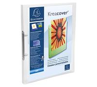 Exacompta - ref. 54960E - 1 customizable flexible PP binder with 1 pocket - 2 round rings, 15 mm diameter - External dimensions: 32 x 25 cm - A4 file format - Colour: colorless