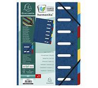 Exacompta Exacompta Harmonika Multifile Manilla A4 7 Part 425gsm Blue