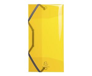 Exacompta - Ref 55770E - Iderama PP Collection - Elastic 3-Flap Folders - 120 x 235mm in Size, Suitable for DL or Folded Documents, 0.5mm Polypropylene - Random Colour