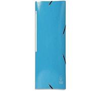 Exacompta - Ref. 55827E - 1 Iderama folder with elastic bands - pocket with 3 Maxi Capacity flaps - in laminated glossy card 425 g/m2 - size 24 x 32 cm for A4 format - light blue color
